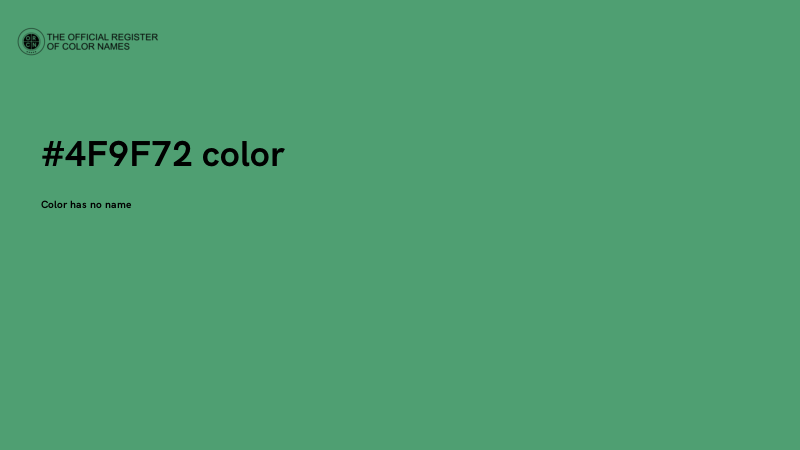 #4F9F72 color image