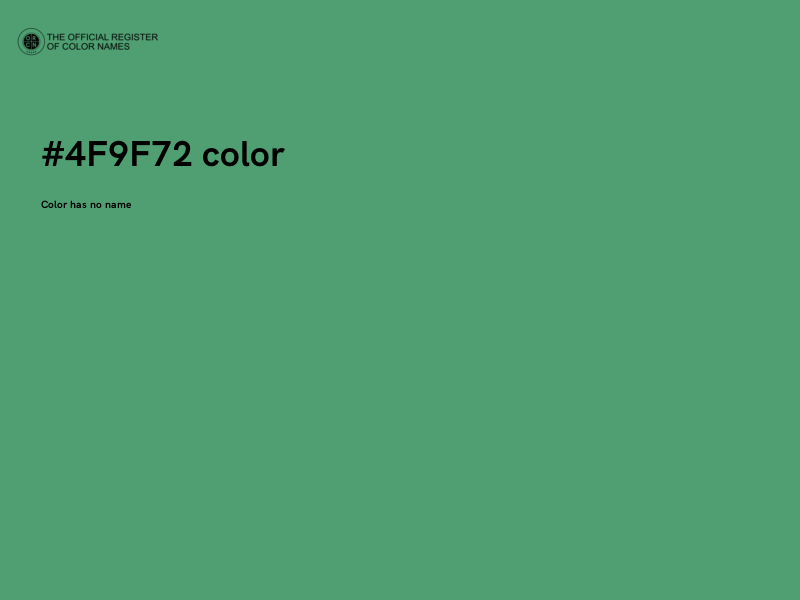 #4F9F72 color image