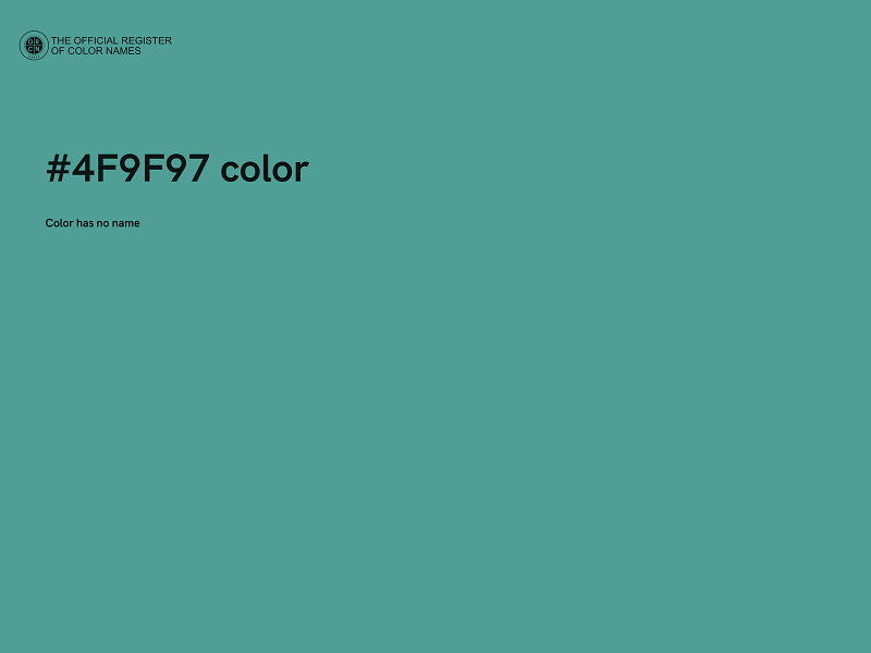 #4F9F97 color image