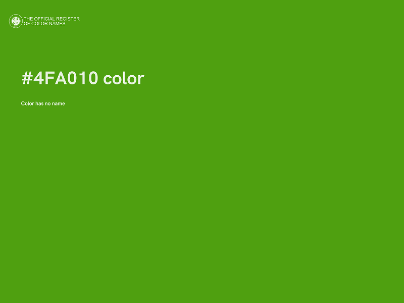 #4FA010 color image