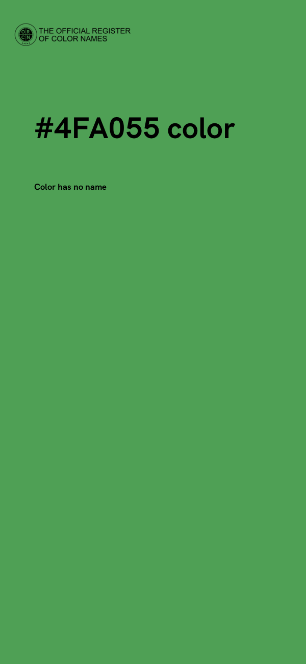 #4FA055 color image