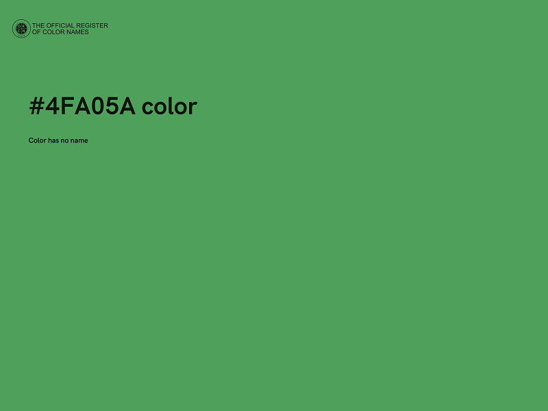 #4FA05A color image