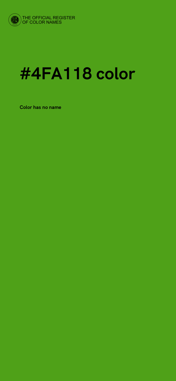#4FA118 color image