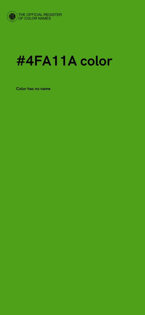 #4FA11A color image