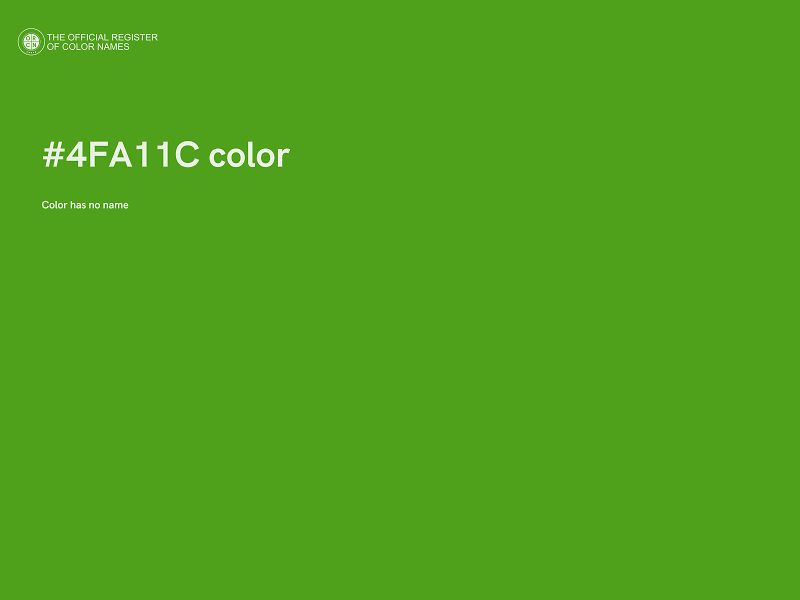 #4FA11C color image