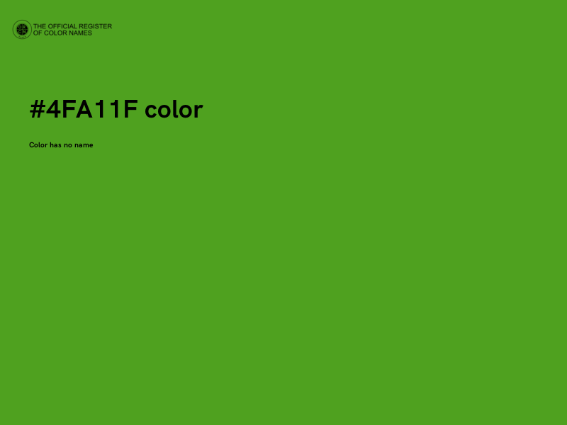 #4FA11F color image