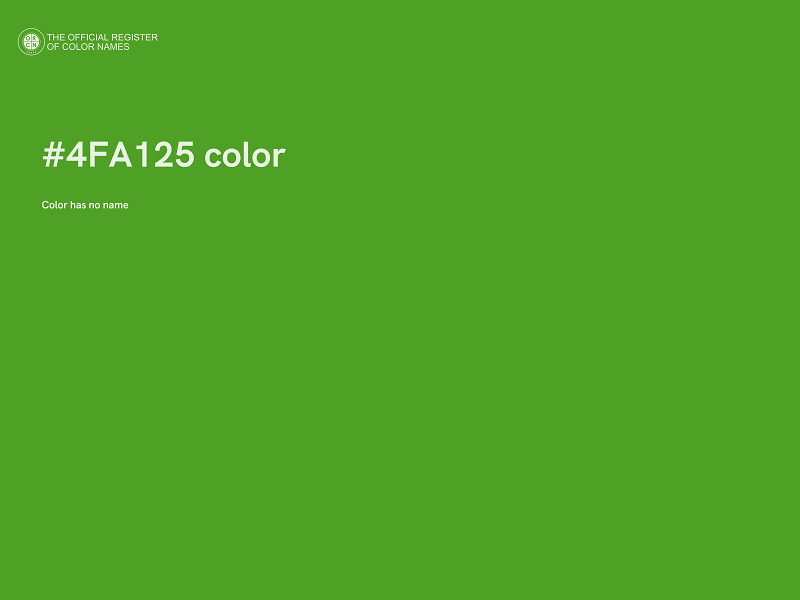 #4FA125 color image