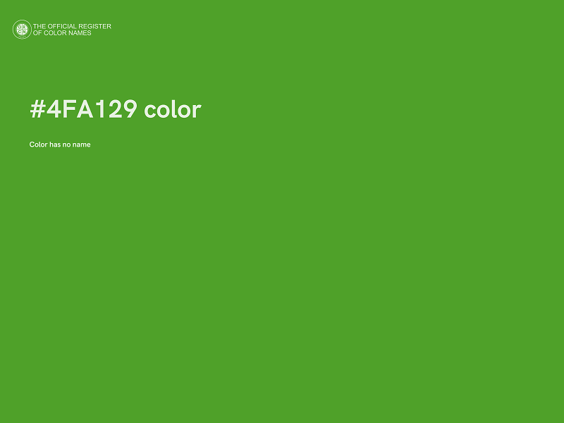 #4FA129 color image