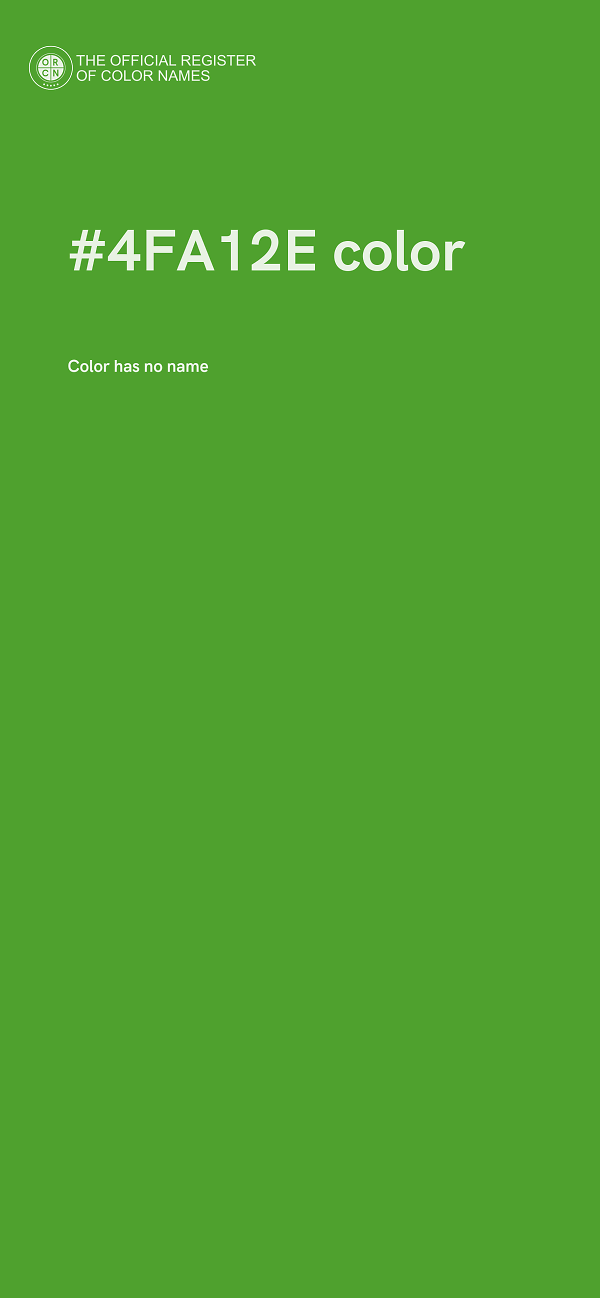 #4FA12E color image