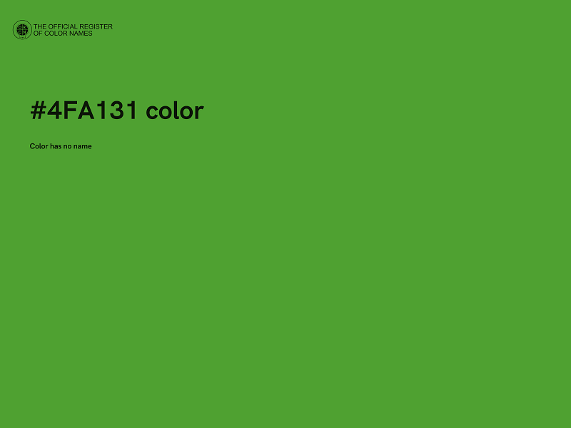 #4FA131 color image