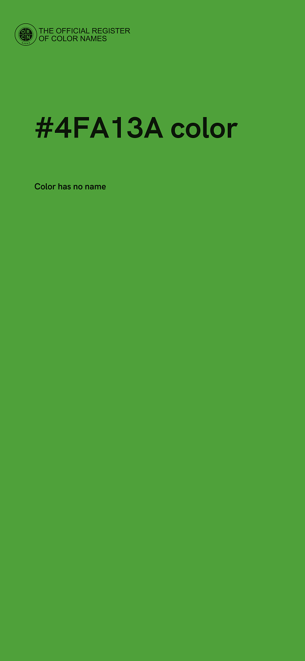#4FA13A color image