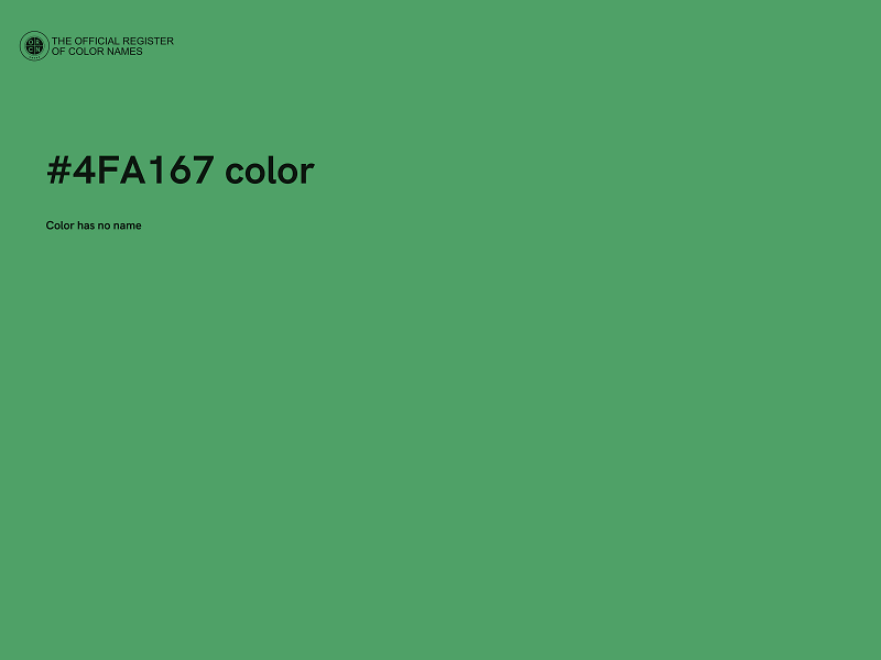 #4FA167 color image