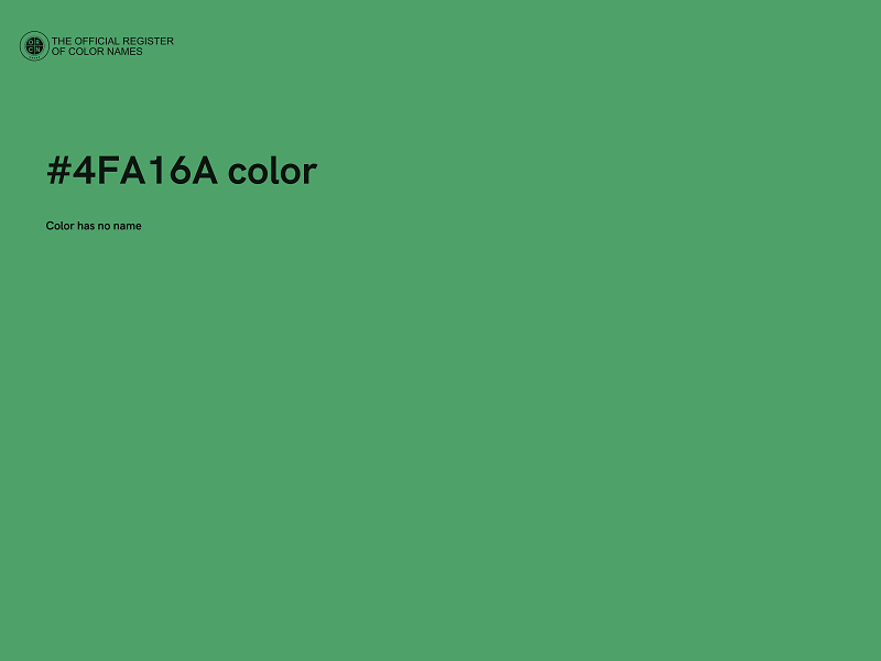 #4FA16A color image