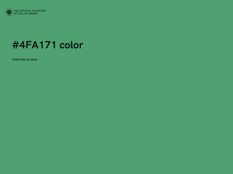#4FA171 color image