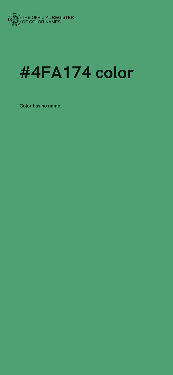 #4FA174 color image