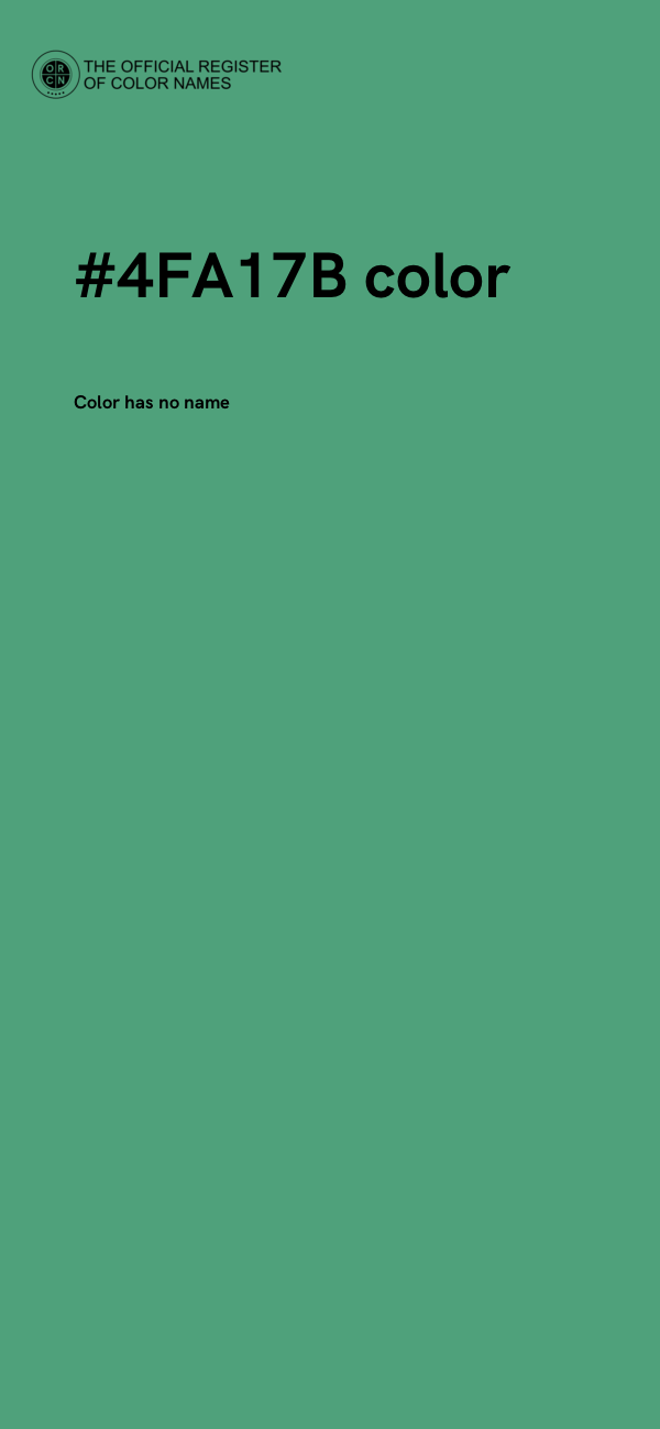 #4FA17B color image