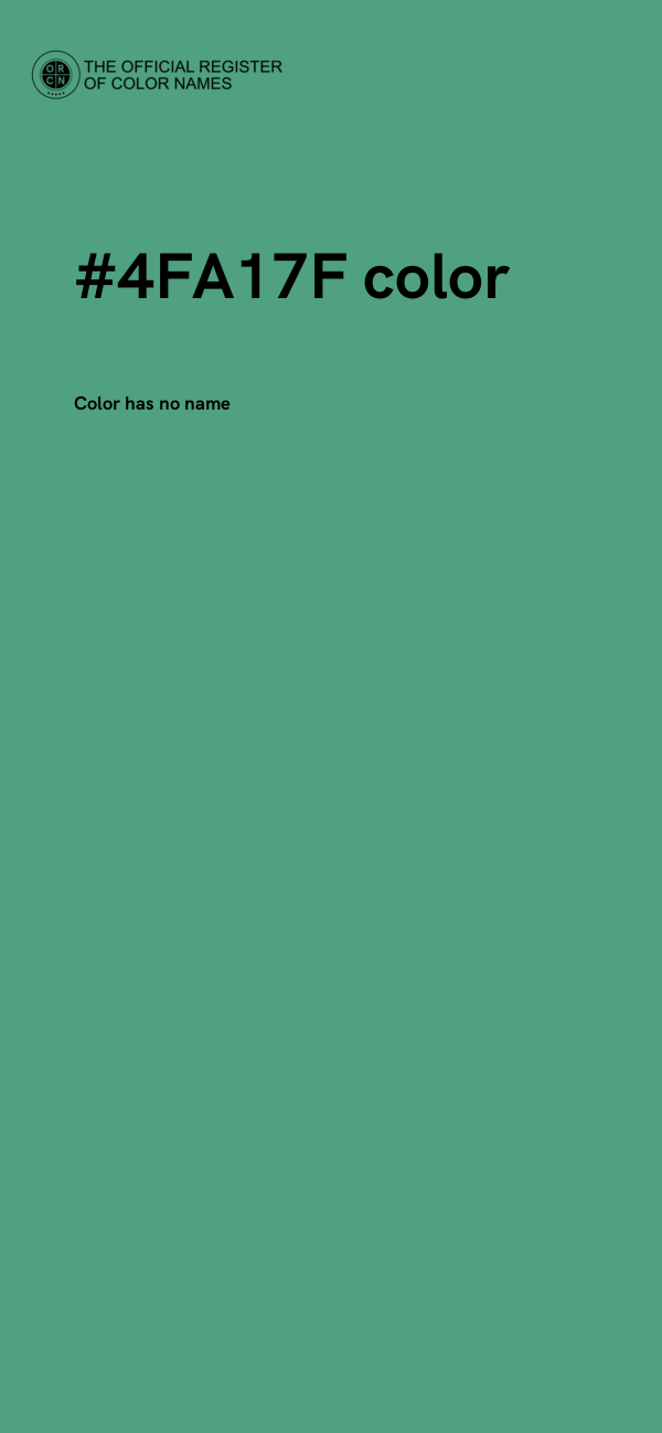 #4FA17F color image