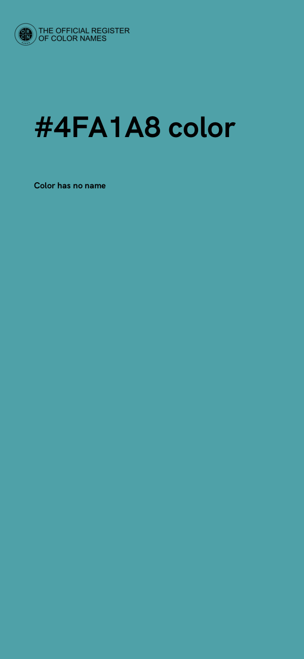 #4FA1A8 color image