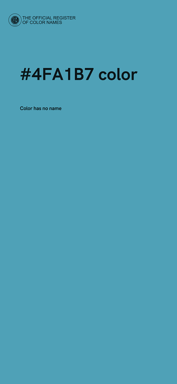 #4FA1B7 color image