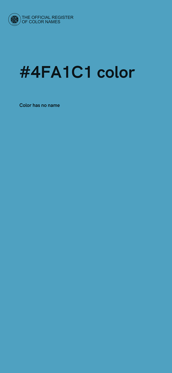 #4FA1C1 color image