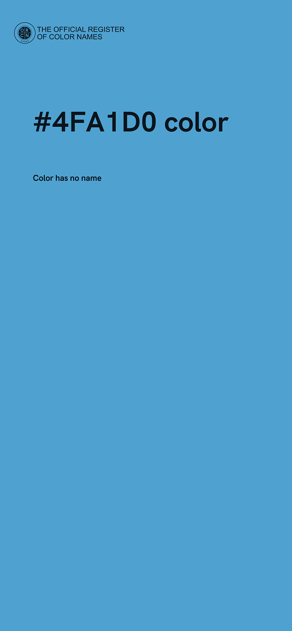 #4FA1D0 color image