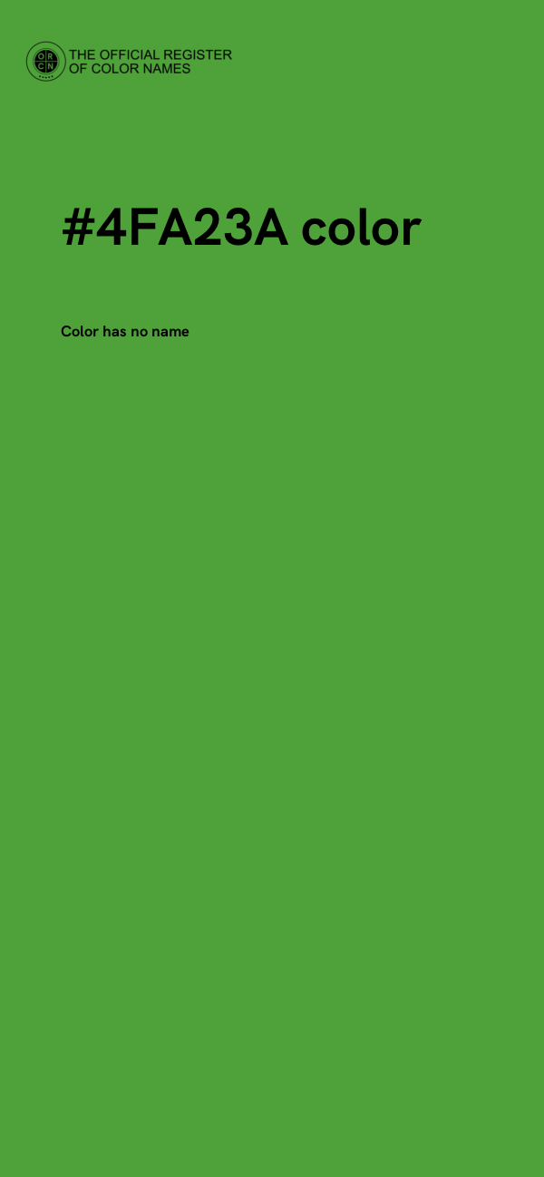 #4FA23A color image