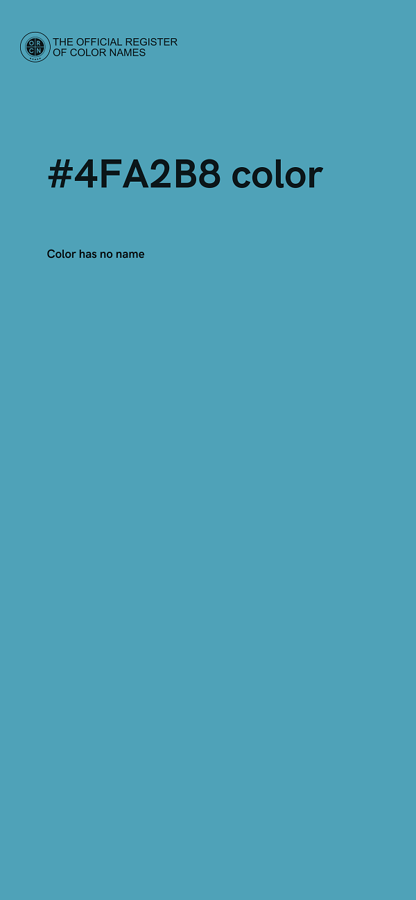 #4FA2B8 color image