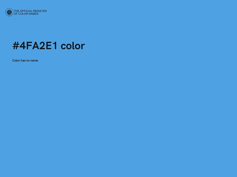 #4FA2E1 color image