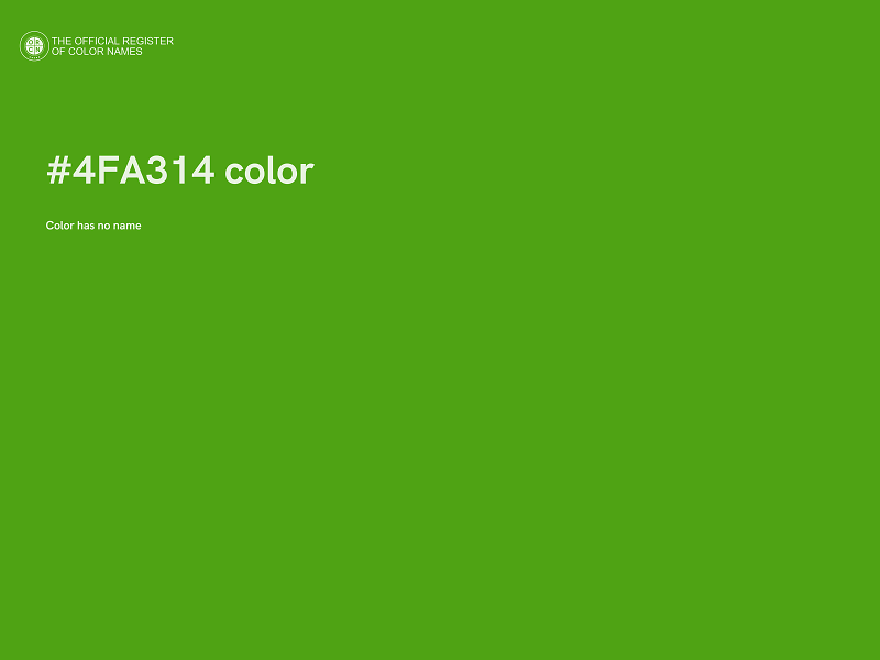 #4FA314 color image