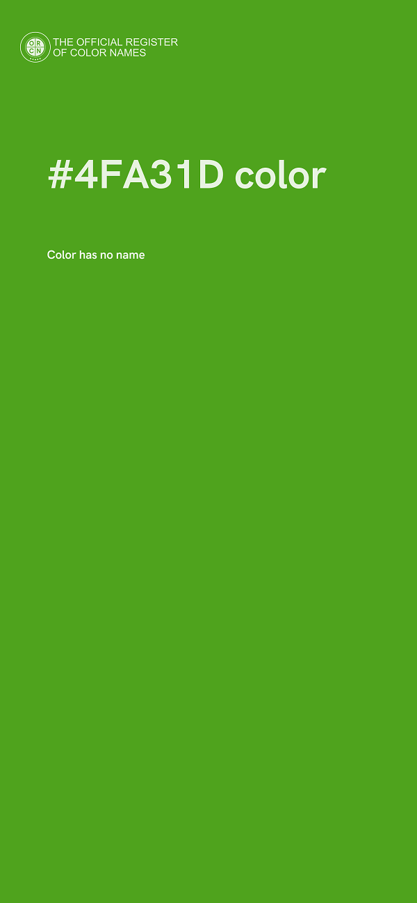 #4FA31D color image