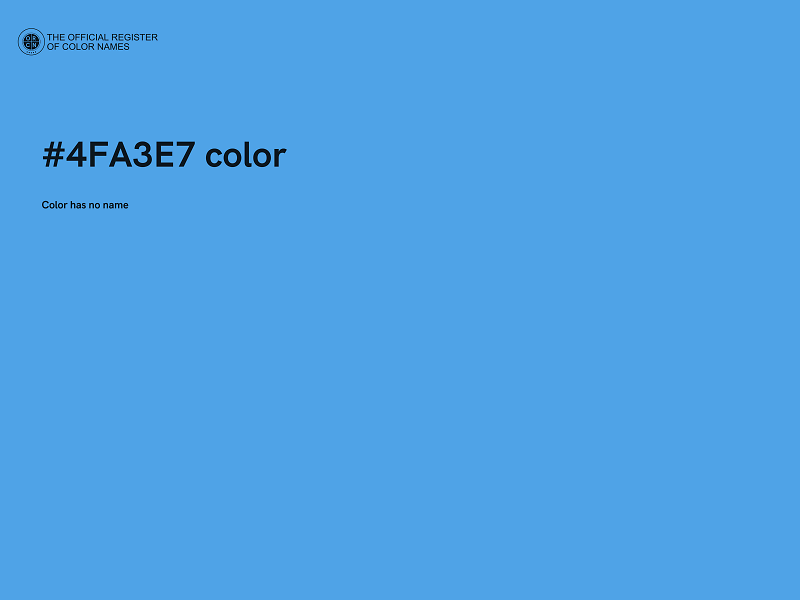 #4FA3E7 color image