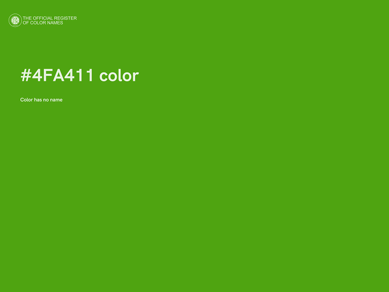 #4FA411 color image