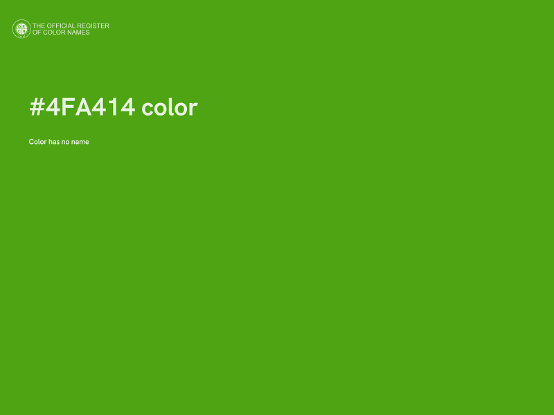 #4FA414 color image