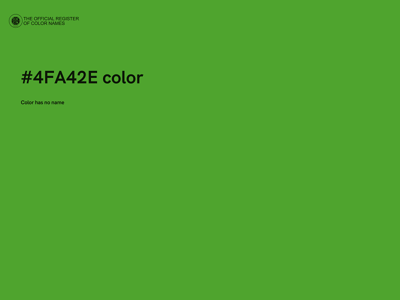 #4FA42E color image