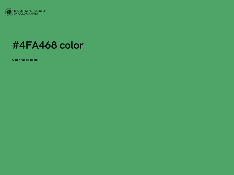 #4FA468 color image