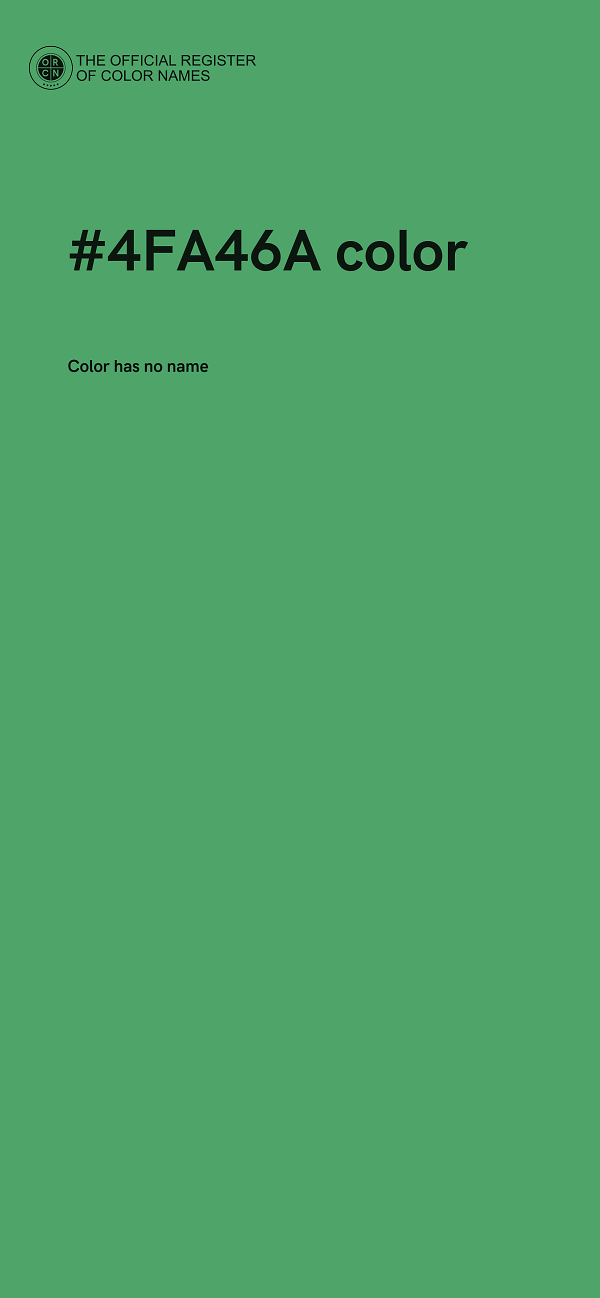 #4FA46A color image