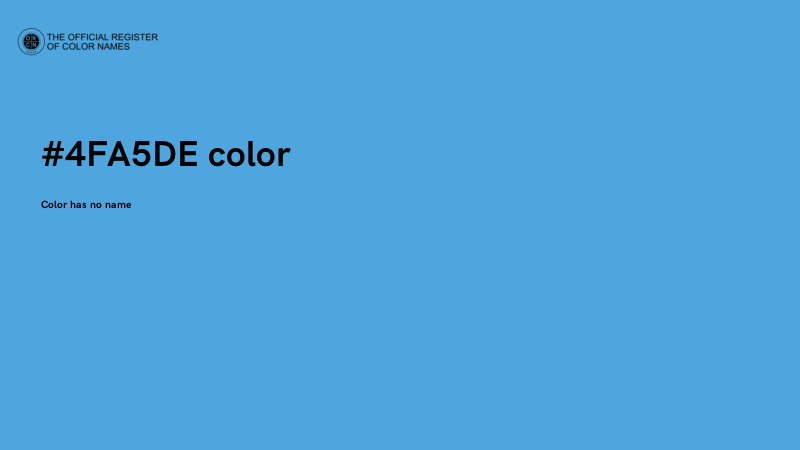 #4FA5DE color image
