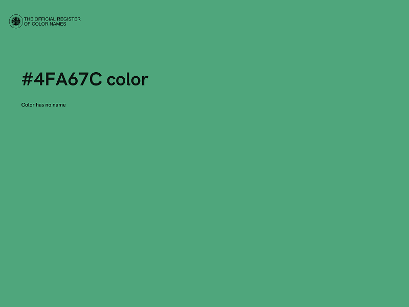 #4FA67C color image