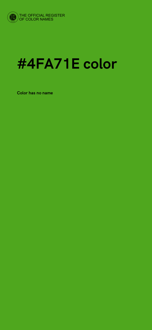 #4FA71E color image