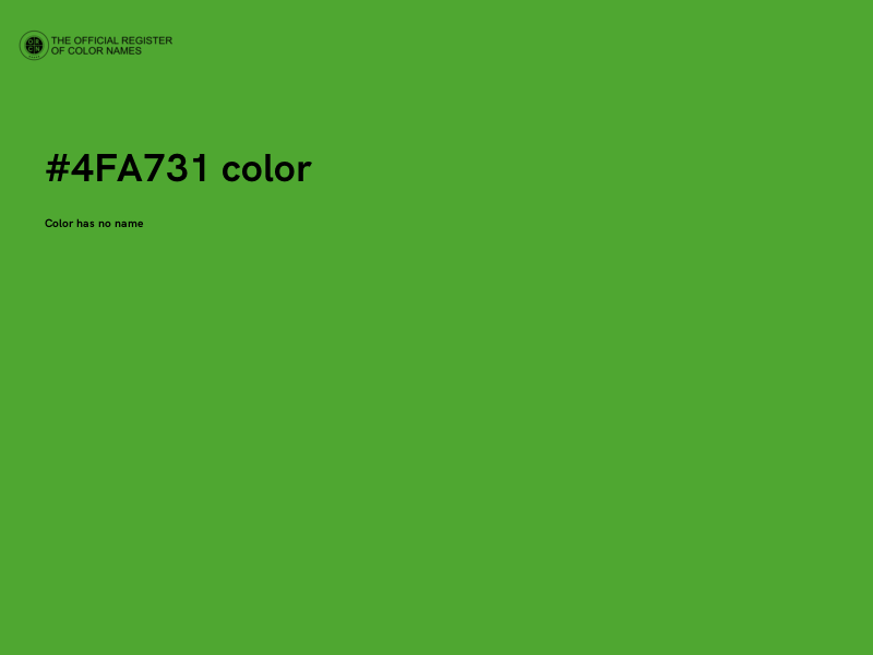 #4FA731 color image
