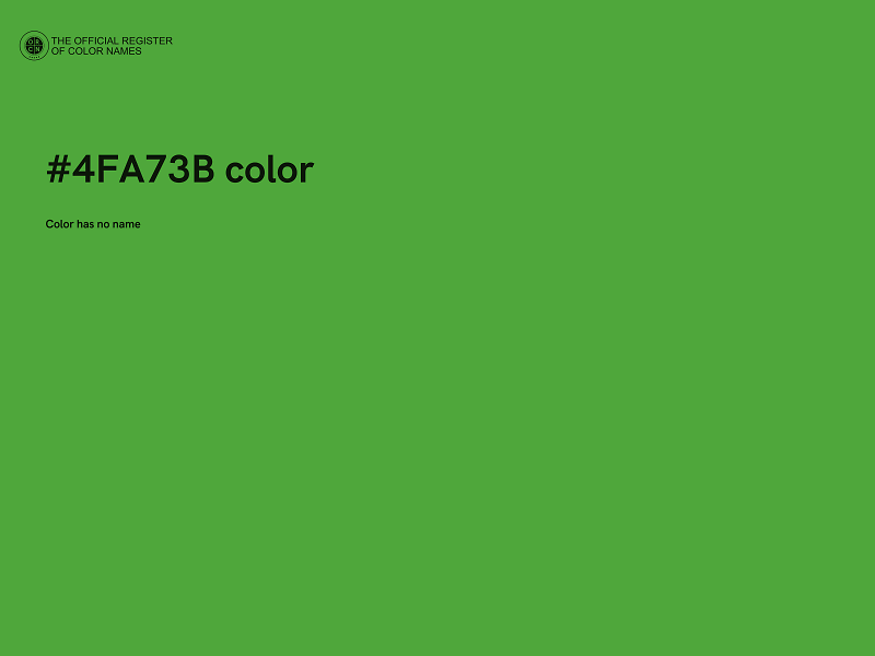 #4FA73B color image