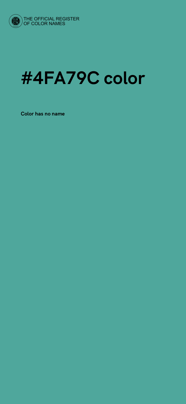 #4FA79C color image