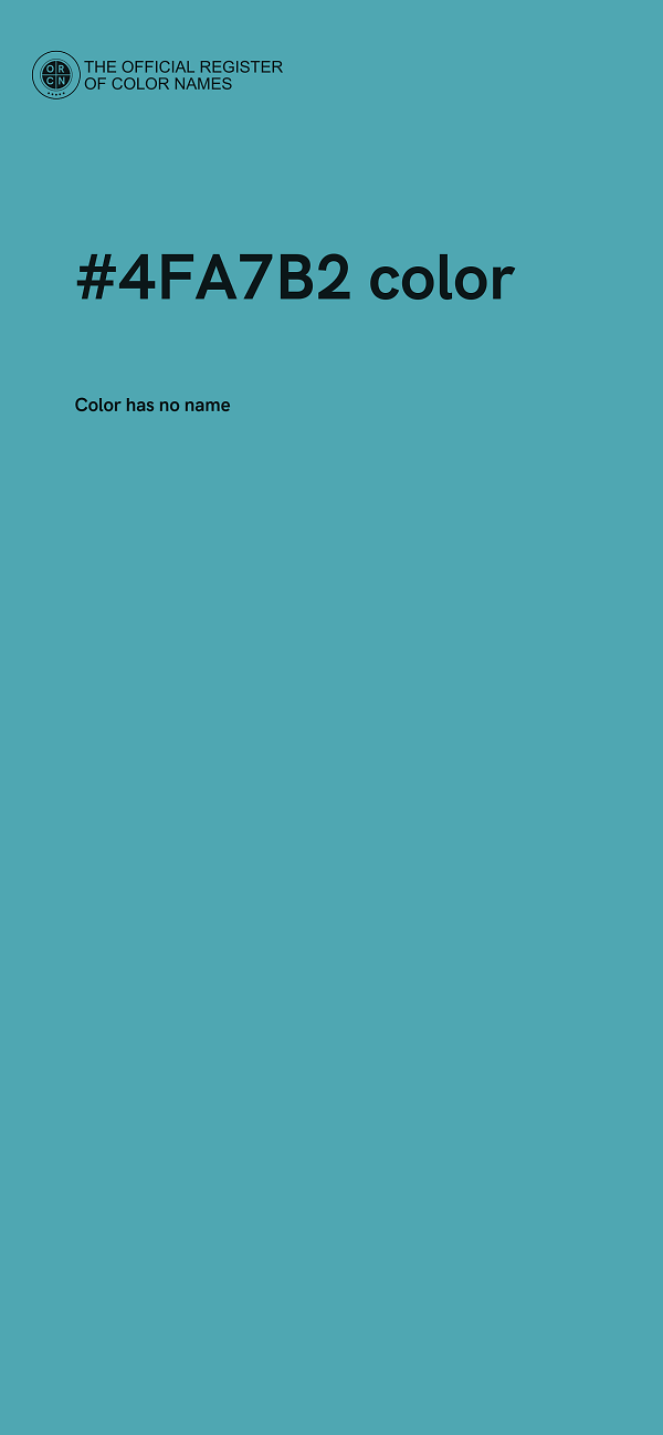 #4FA7B2 color image