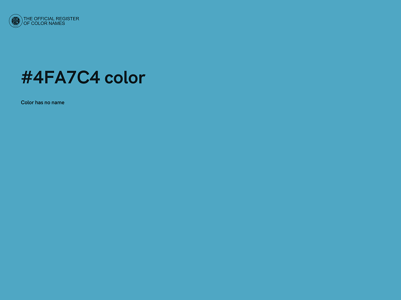 #4FA7C4 color image