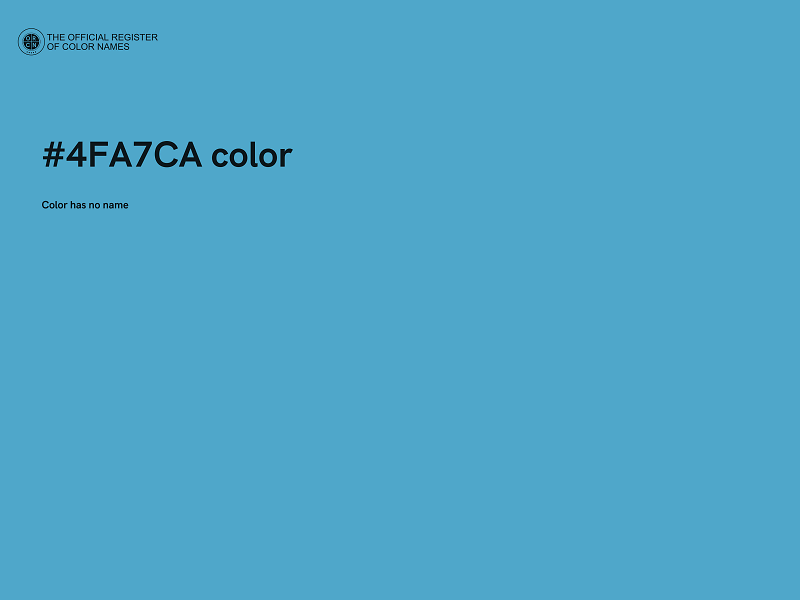 #4FA7CA color image