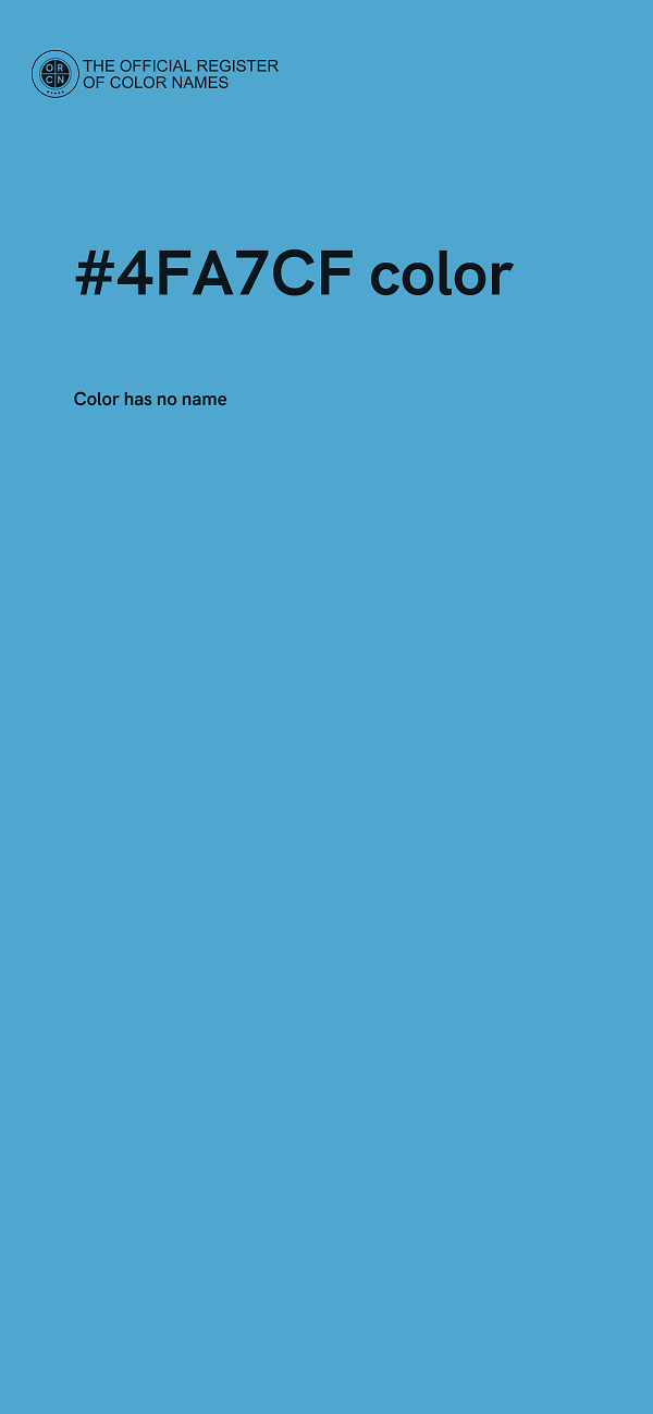 #4FA7CF color image