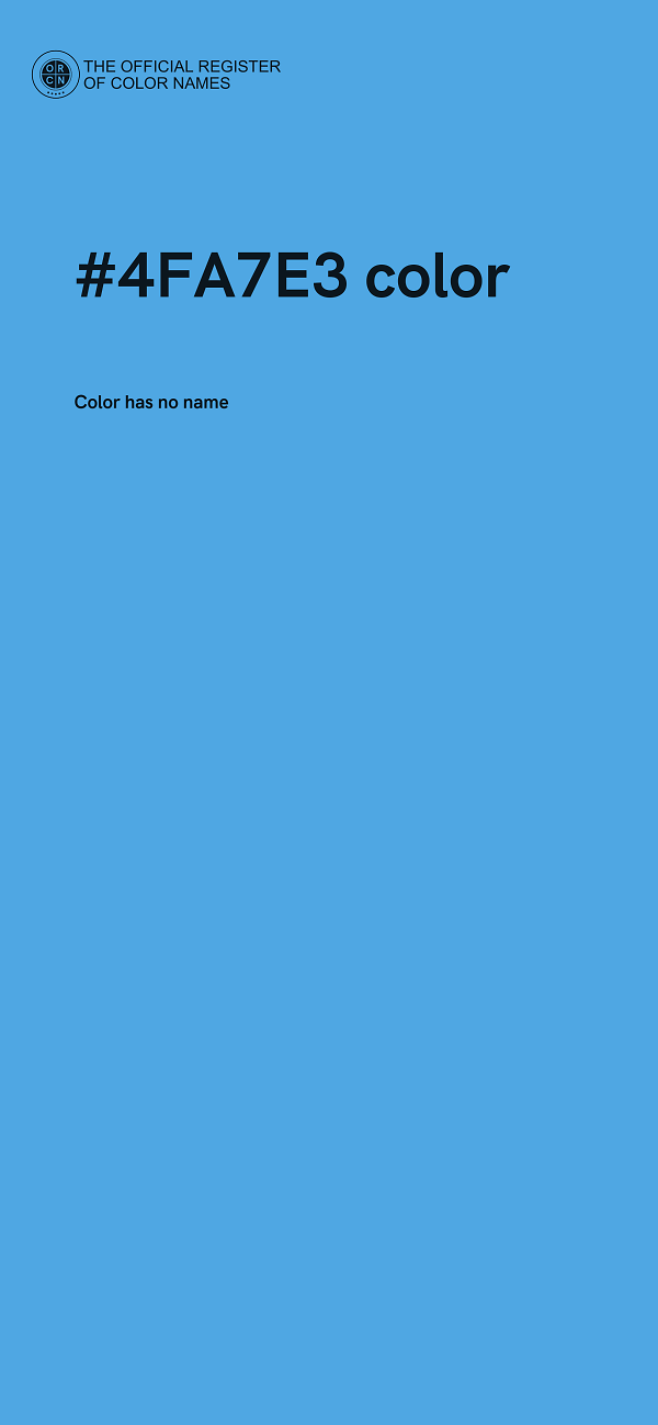 #4FA7E3 color image