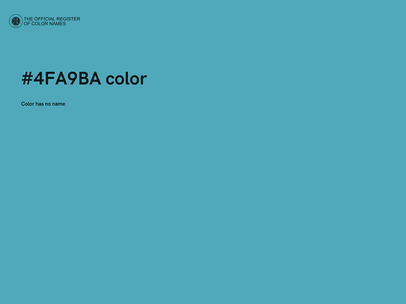 #4FA9BA color image