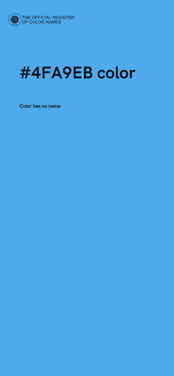 #4FA9EB color image