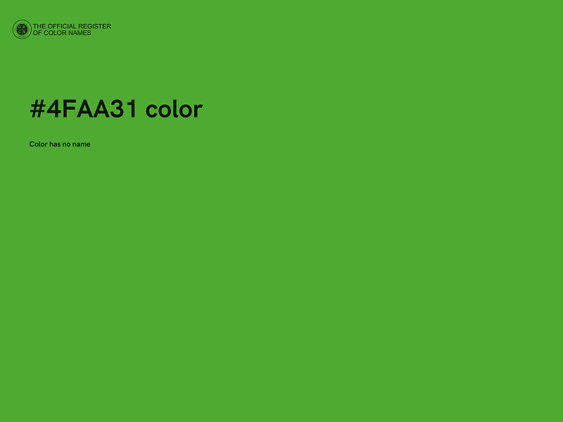 #4FAA31 color image